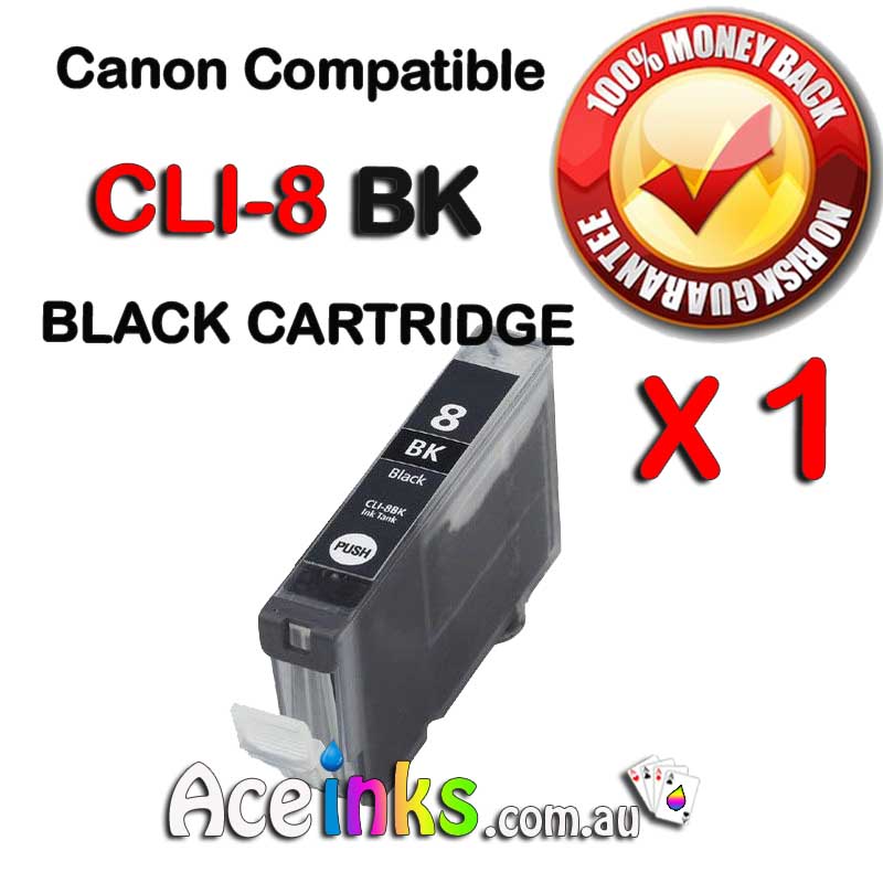Compatible Canon CLI-8BK With Chip